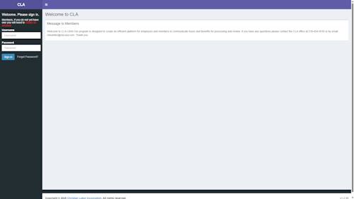 CLA Login